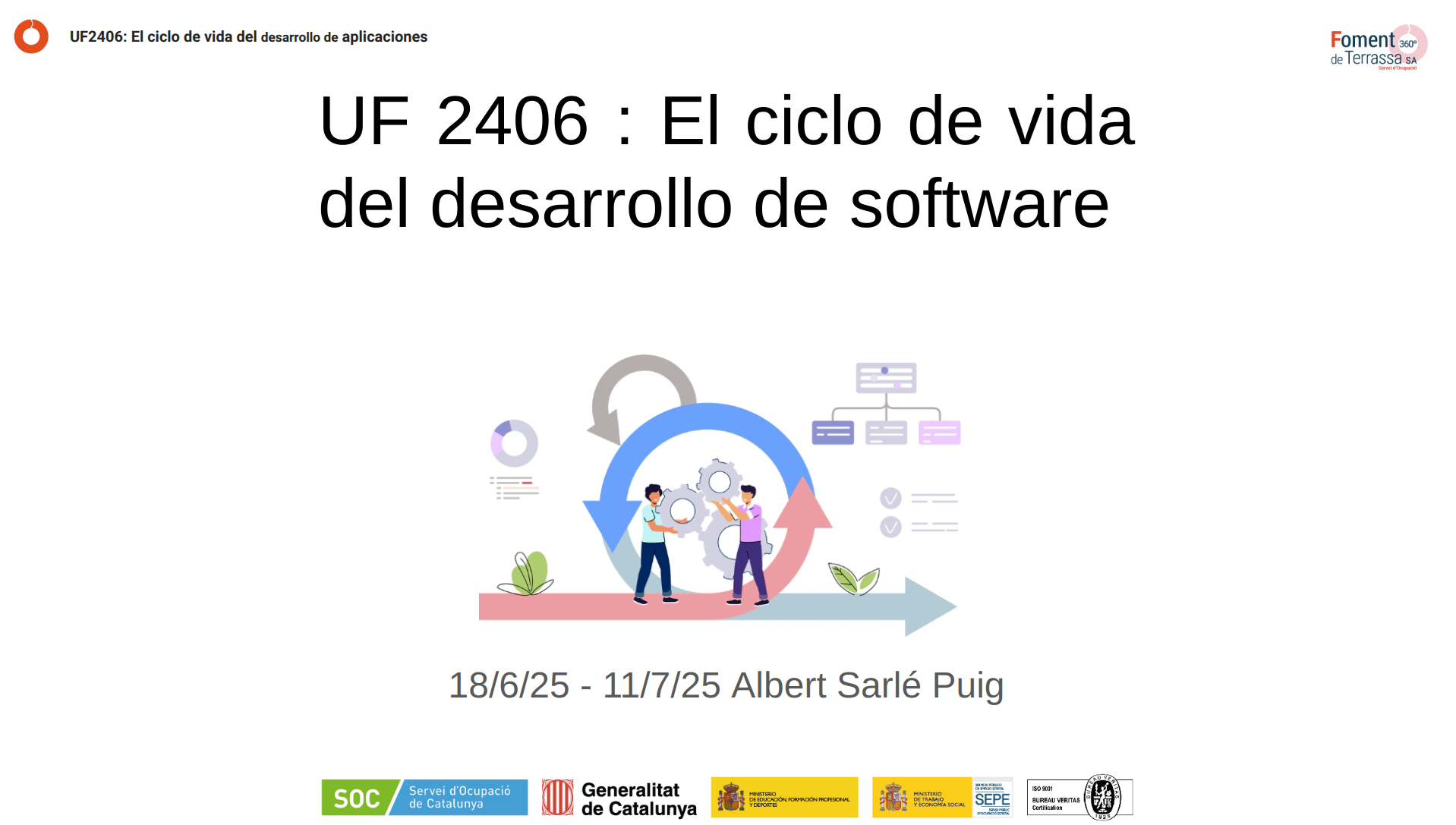 Portada presentacion uf2406 ciclo de vida desarrollo del software