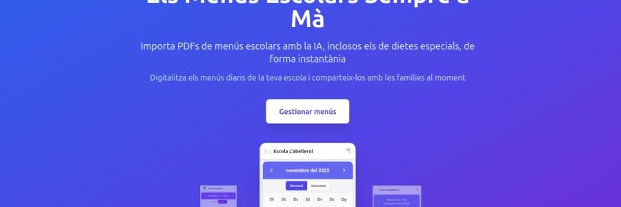 menuescolar.es - School Menus Manager (2025)
