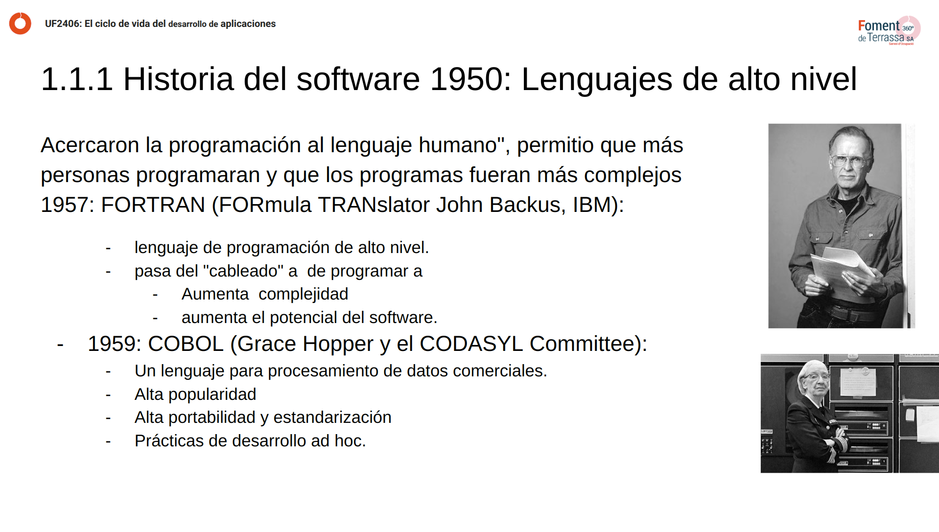 Presentacion uf2406 ciclo de vida desarrollo del software pagina 3 lenguajes